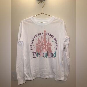 Disneyland Resort “The Happiest Place on Earth” Long Sleeve Top XS NWT